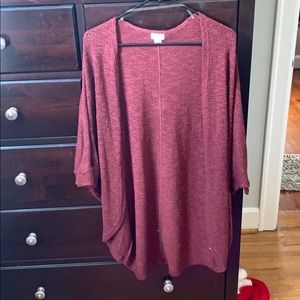 Maroon cardigan